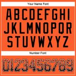 Personalized Orange Black-White Authentic Drift Fashion Baseball Jersey Team Custom Name and Number