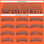Personalized Orange Black-White Authentic Drift Fashion Baseball Jersey Team Custom Name and Number