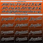 Personalized Orange Black-White Authentic Fade Fashion Baseball Jersey Team Custom Name and Number