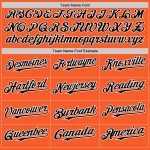 Personalized Orange Black-White Authentic Sleeveless Baseball Jersey