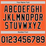Personalized Orange Black-White Authentic Sleeveless Baseball Jersey