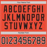 Personalized Orange Black-White Authentic Throwback Basketball Jersey Team Custom Name and Number