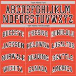 Personalized Orange Black-White Authentic Throwback Basketball Jersey Team Custom Name and Number