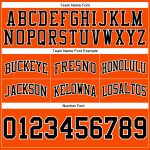 Personalized Orange Black-White Authentic Throwback Basketball Shorts