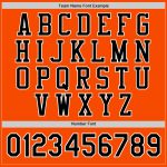 Personalized Orange Black-White Bomber Full-Snap Varsity Letterman Jacket