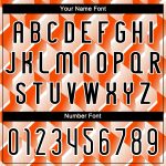 Personalized Orange Black-White Geometric Shape Sublimation Volleyball Uniform Jersey Team Custom Name and Number