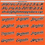 Personalized Orange Black-White Mesh Authentic Throwback Baseball Jersey