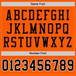 Personalized Orange Black-White Mesh Authentic Throwback Football Jersey Team Custom Name and Number