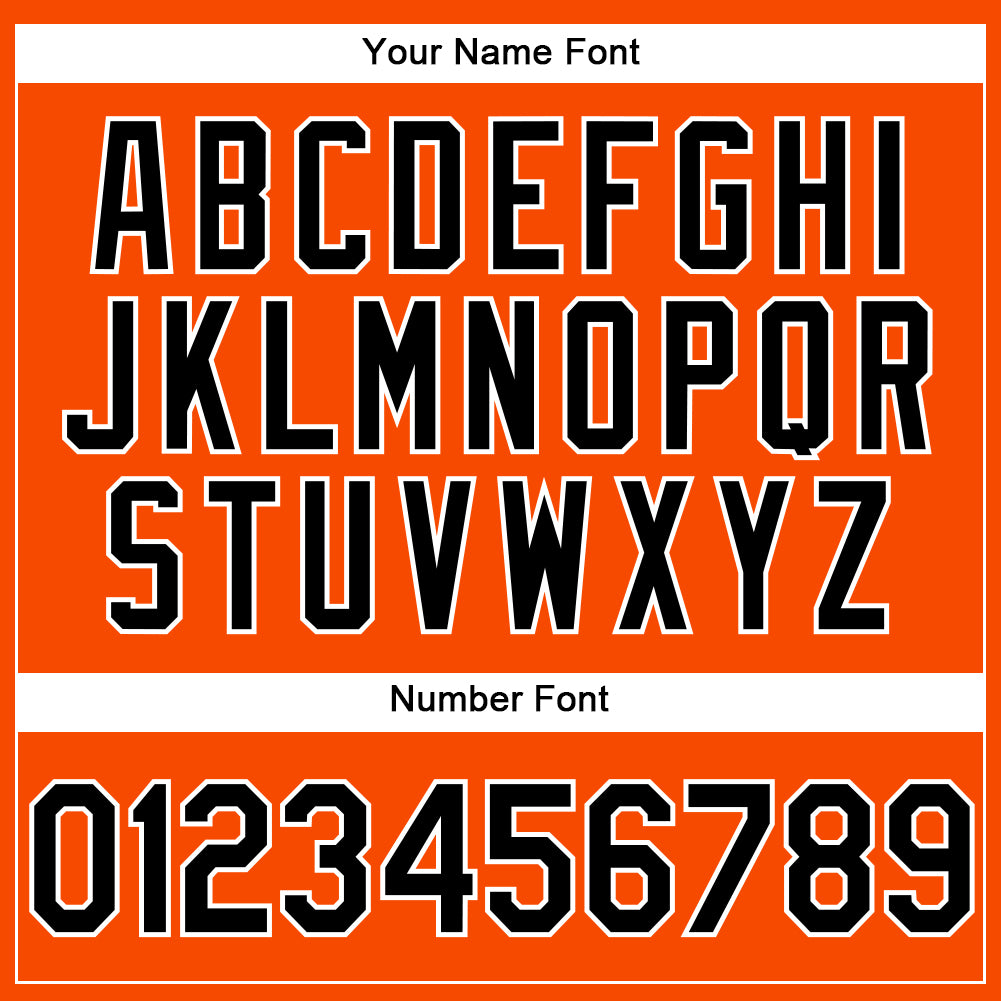 Personalized Orange Black-White Performance Vapor Golf Polo Shirt Team Custom Name and Number Personalized Orange Black-White Performance Vapor Golf Polo Shirt Team Custom Name and Number - Image 5