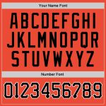 Personalized Orange Black-White Round Neck Rib-Knit Basketball Jersey Team Custom Name and Number
