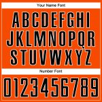 Personalized Orange Black-White Sublimation Soccer Uniform Jersey Team Custom Name and Number