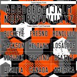 Personalized Orange Black-White Sublimation Soccer Uniform Jersey Team Custom Name and Number