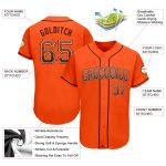 Personalized Orange Brown-White Authentic Drift Fashion Baseball Jersey Team Custom Name and Number