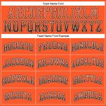 Personalized Orange Brown-White Authentic Drift Fashion Baseball Jersey Team Custom Name and Number