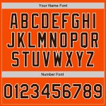 Personalized Orange Brown-White Authentic Split Fashion Baseball Jersey Team Custom Name and Number