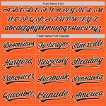 Personalized Orange Brown-White Authentic Throwback Baseball Jersey Team Custom Name and Number