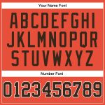 Personalized Orange Brown-White Authentic Throwback Basketball Jersey Team Custom Name and Number