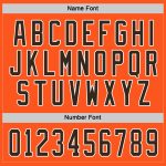Personalized Orange Brown-White Hockey Jersey Team Custom Name and Number