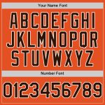 Personalized Orange Brown-White Line Authentic Baseball Jersey Team Custom Name and Number