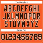 Personalized Orange Brown-White Mesh Authentic Throwback Baseball Jersey