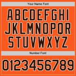 Personalized Orange Brown-White Mesh Authentic Throwback Baseball Jersey Team Custom Name and Number