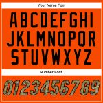 Personalized Orange Camo-Black Authentic Baseball Jersey Team Custom Name and Number
