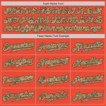 Personalized Orange Camo-Old Gold Authentic Throwback Basketball Jersey Team Custom Name and Number
