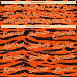 Personalized Orange Cream 3D Pattern Design Tiger Print Authentic Basketball Jersey Team Custom Name and Number