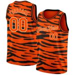Personalized Orange Cream 3D Pattern Design Tiger Print Authentic Basketball Jersey Team Custom Name and Number