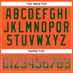 Personalized Orange Green-White Authentic Drift Fashion Baseball Jersey Team Custom Name and Number