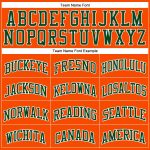 Personalized Orange Green-White Authentic Throwback Basketball Jersey