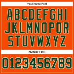 Personalized Orange Green-White Authentic Throwback Basketball Jersey