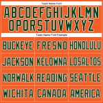 Personalized Orange Green-White Mesh Authentic Throwback Baseball Jersey