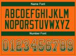 Personalized Orange Green-White Mesh Drift Fashion Football Jersey Team Custom Name and Number