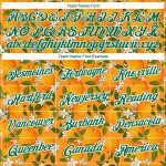 Personalized Orange Kelly Green-White 3D Pattern Design Orange Citrus Fruit Performance T-Shirt Team Custom Name and Number