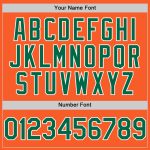 Personalized Orange Kelly Green-White Authentic Sleeveless Baseball Jersey Team Custom Name and Number