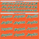 Personalized Orange Kelly Green-White Authentic Sleeveless Baseball Jersey Team Custom Name and Number