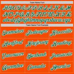Personalized Orange Kelly Green-White Authentic Throwback Basketball Jersey