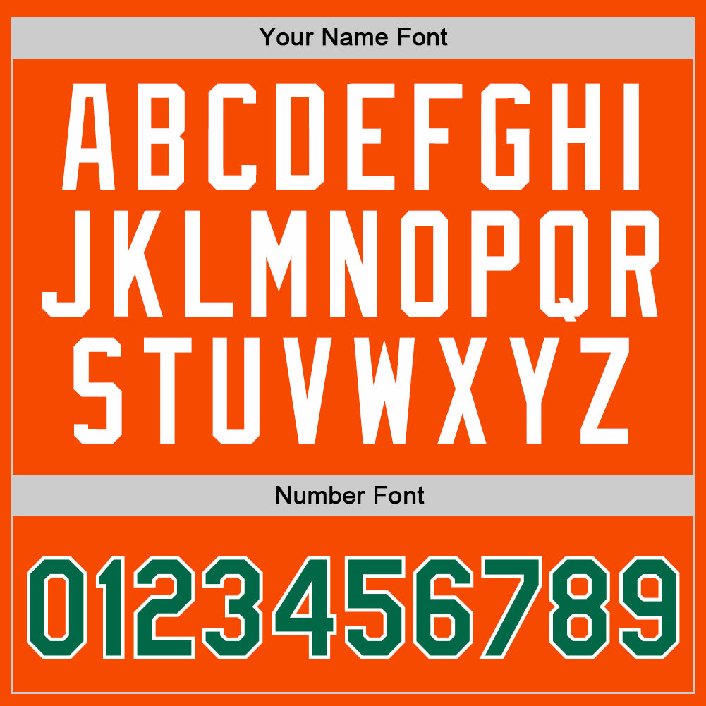 Personalized Orange Kelly Green-White Authentic Throwback Basketball Jersey Personalized Orange Kelly Green-White Authentic Throwback Basketball Jersey - Image 4