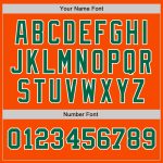 Personalized Orange Kelly Green-White Authentic Two Tone Baseball Jersey Team Custom Name and Number