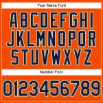 Personalized Orange Navy Cream-Old Gold Performance Vapor Golf Polo Shirt Team Custom Name and Number