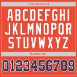 Personalized Orange Navy-Gold Authentic Throwback Rib-Knit Baseball Jersey Shirt Team Custom Name and Number