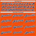 Personalized Orange Navy Gold-White Authentic Throwback Basketball Jersey Team Custom Name and Number