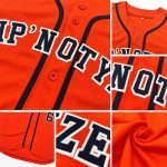 Personalized Orange Navy-Gray Authentic Baseball Jersey Team Custom Name and Number
