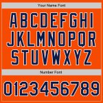 Personalized Orange Navy-Gray Authentic Split Fashion Baseball Jersey Team Custom Name and Number