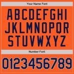 Personalized Orange Navy-Gray Authentic Throwback Baseball Jersey Team Custom Name and Number