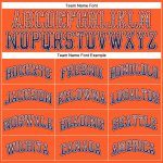 Personalized Orange Navy-White Authentic Drift Fashion Baseball Jersey Team Custom Name and Number