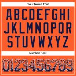 Personalized Orange Navy-White Authentic Drift Fashion Baseball Jersey Team Custom Name and Number