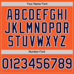 Personalized Orange Navy-White Authentic Sleeveless Baseball Jersey