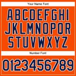 Personalized Orange Navy-White Authentic Sleeveless Baseball Jersey Team Custom Name and Number